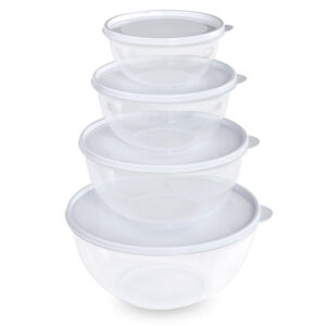 Kit 4 Bowl – 0,8L, 1,6L, 2,8L, 4,6L – Branco